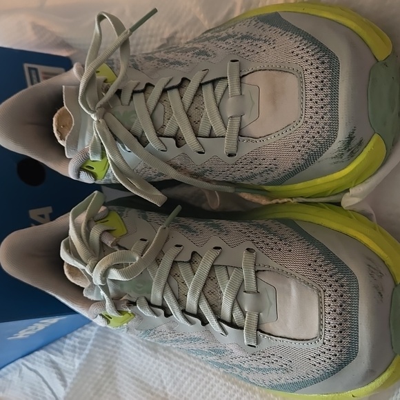HOKA Women  Shoes - Gray and Green - Picture 3 of 3
